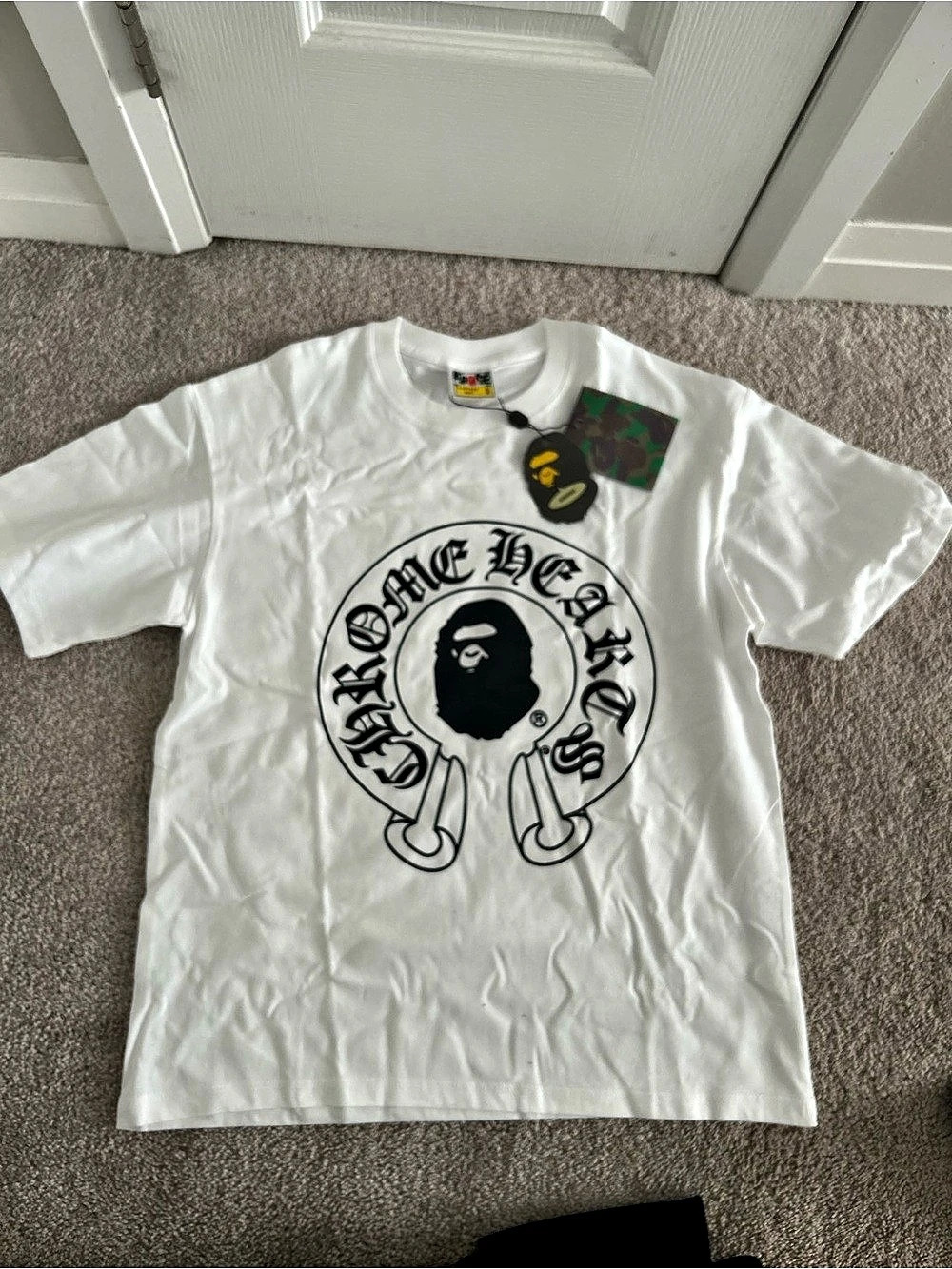 A Bathing Ape Graphic Short Sleeve Tee NWT in White